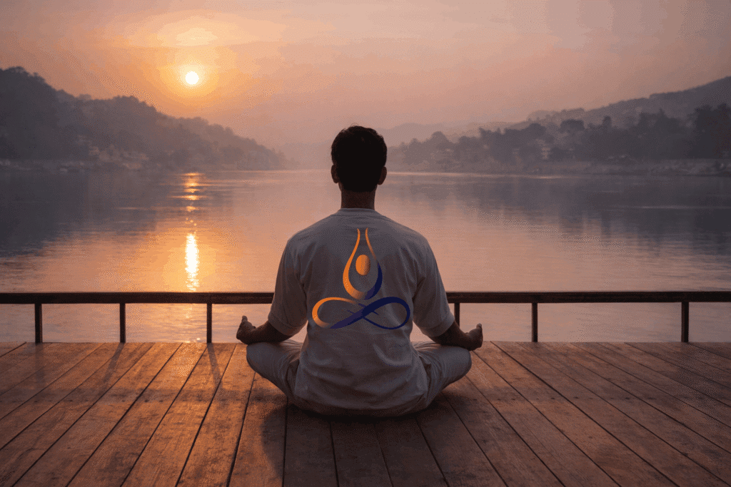 Finding profound inner peace at the best yoga retreat for mental health in rishikesh.