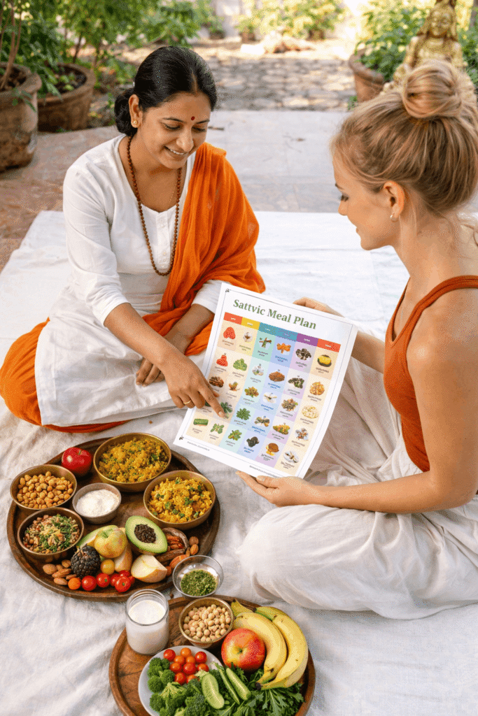 Consulting the best certified sattvic diet nutritionist in rishikesh for optimal health.
