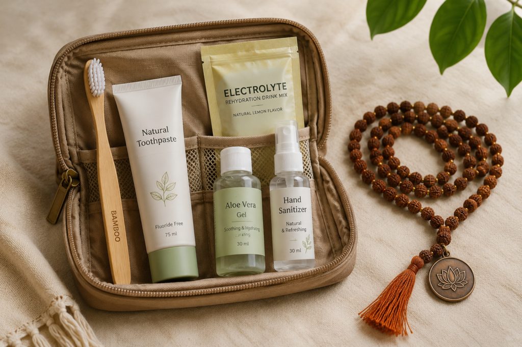 Health and hygiene essentials what to pack for yoga retreat Rishikesh
