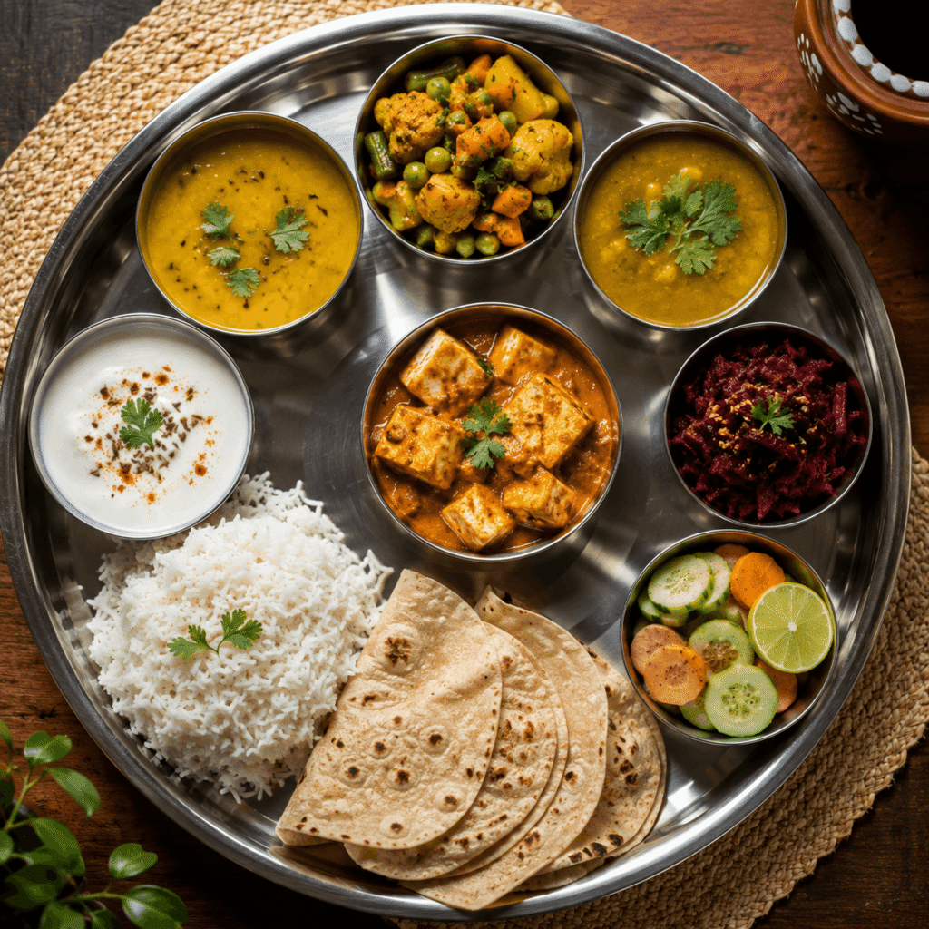 Traditional Sattvic food served during 200 hour YTT Rishikesh.