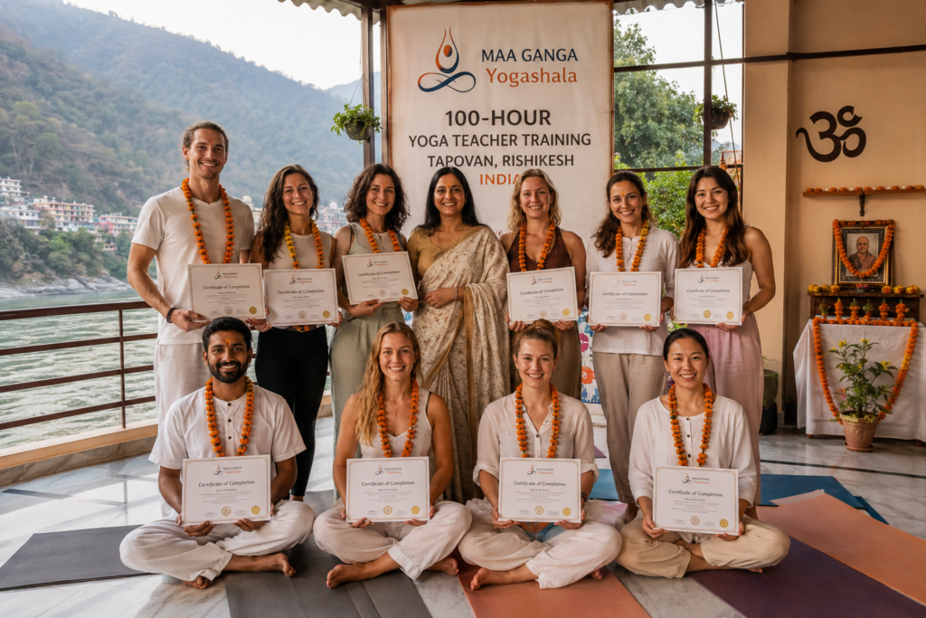 Maa Ganga Yogashala 100 hour YTT testimonials and graduate community in Rishikesh