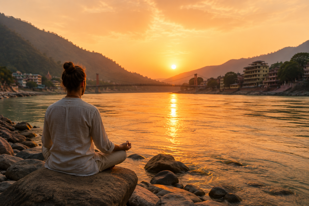Choosing between a retreat and vacation on the Ganga river Rishikesh