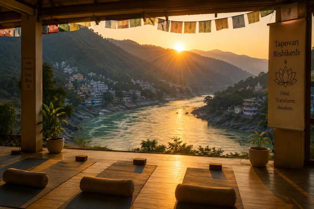 Rishikesh natural environment supporting sound healing chronic pain research