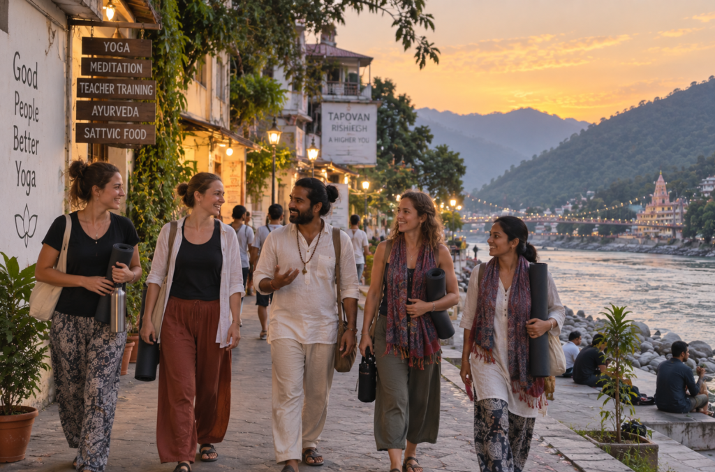 Yoga teacher training personal transformation freedom near the Ganga in Rishikesh